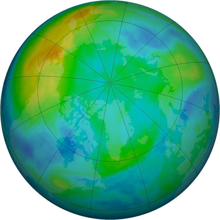 Arctic ozone map for 04 November 1983